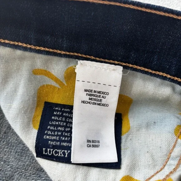 Lucky Brand Sienna Cigarette Jeans Women 6/28 Dark Wash Indigo Slim Fit Denim - Picture 4 of 11